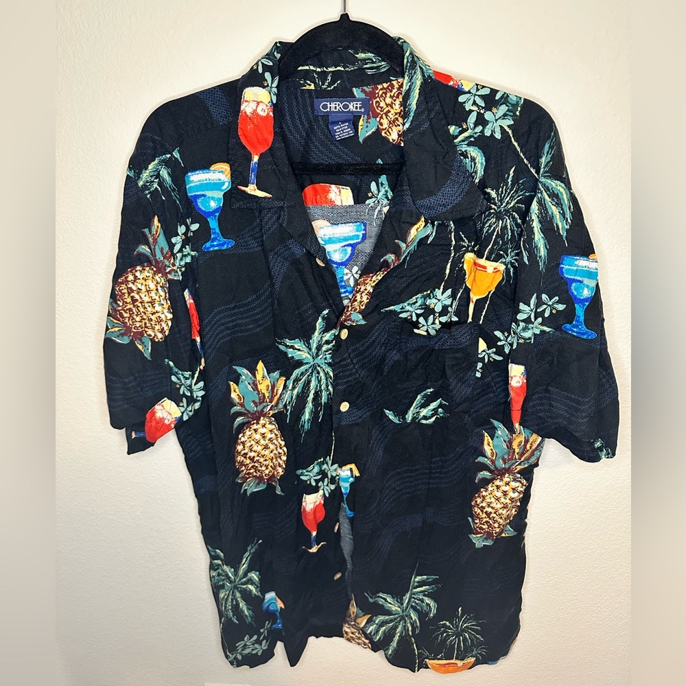 Cherokee - Cocktail Shirt - Men’s - Size L - Rayon